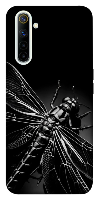 Чехол на Realme 6 Black dragonfly фото 1 из 1