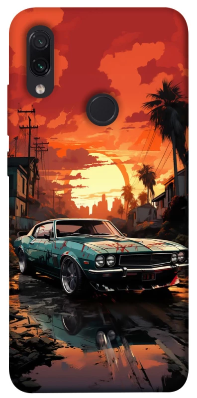 Чехол на Xiaomi Redmi Note 7 / Note 7 Pro / Note 7s Car at sunset фото 1 из 1