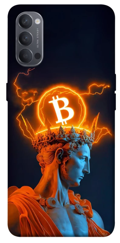 Чехол на Oppo Reno 4 Bitcoin God фото 1 из 1