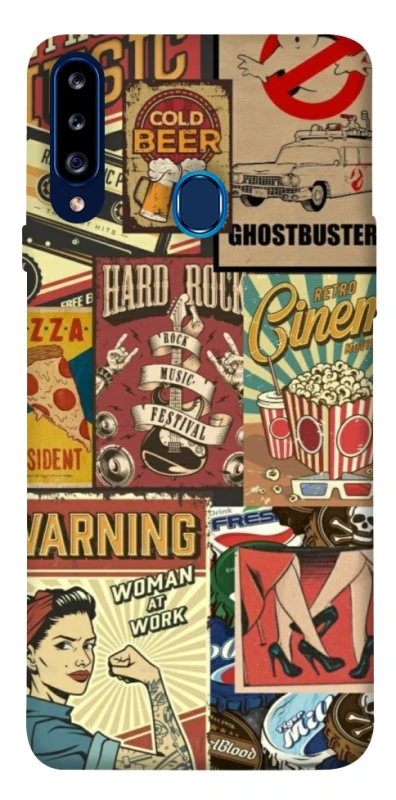 Чохол на Samsung Galaxy A20s Retro collage ver.2 фото 1 з 1