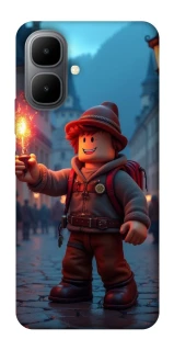 Чехол на Infinix Smart 10 Roblox Fire Logo Blue Flames фото 1 из 1