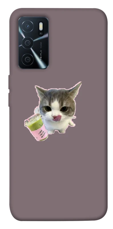 Чохол на Oppo A16s / A16 cat matcha фото 1 з 1