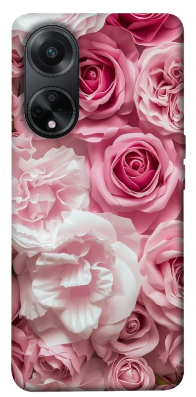 Чохол на Oppo A58 4G Рожеві Квіти фото 1 з 1