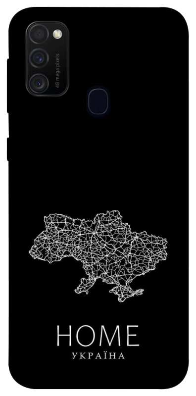 Чехол на Samsung Galaxy M30s / M21 Ukraine black map фото 1 из 1