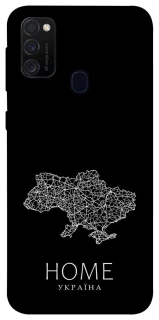 Чехол на Samsung Galaxy M30s / M21 Ukraine black map фото 1 из 1