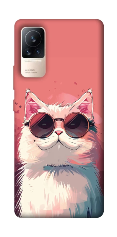 Чохол на Xiaomi Civi 6 Сat with glasses фото 1 з 1