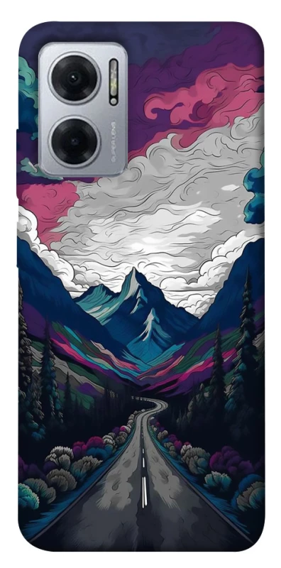 Чехол на Xiaomi Redmi Note 11E Нарисованные горы фото 1 из 1