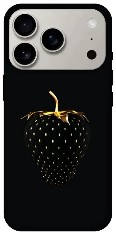 Чехол на Apple iPhone 18 Pro Черная клубника фото 1 из 2