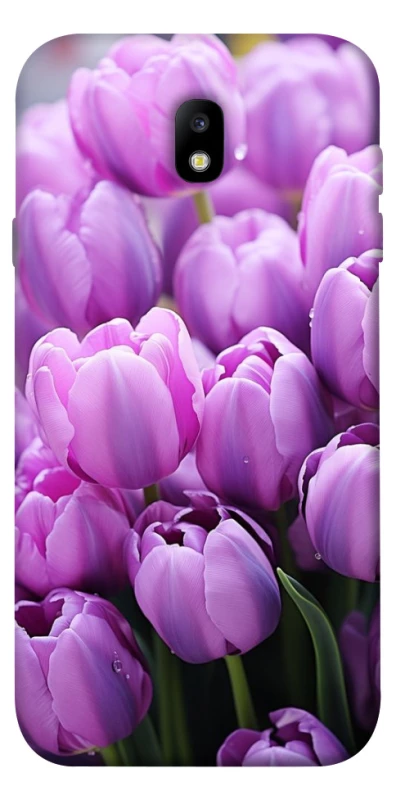 Чохол на Samsung J730 Galaxy J7 (2017) Фіолетові тюльпани фото 1 з 1