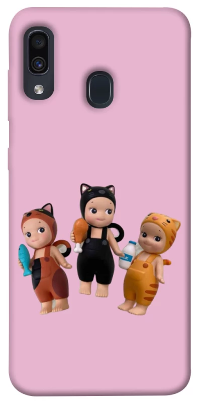 Чохол на Samsung Galaxy A20 / A30 Cat Cafe Trio фото 1 з 1