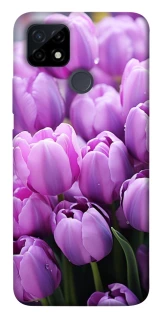 Чехол на Realme C25Y Фиолетовые тюльпаны фото 1 из 1