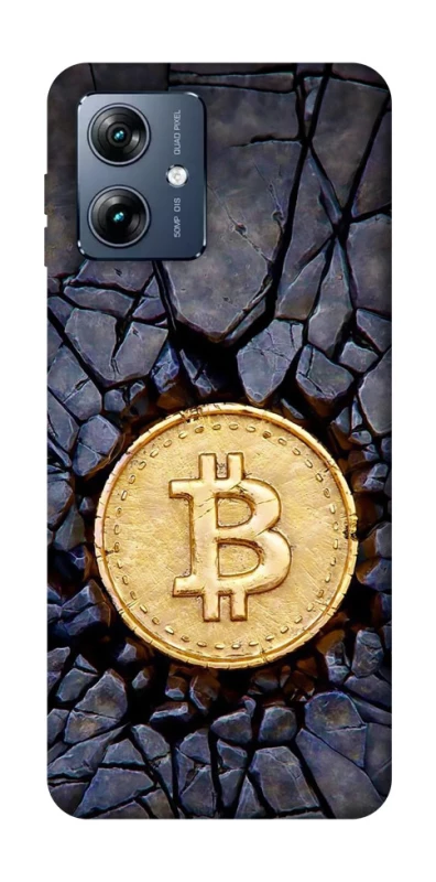 Чохол на Motorola Moto G54 Power Bitcoin cracks фото 1 з 1