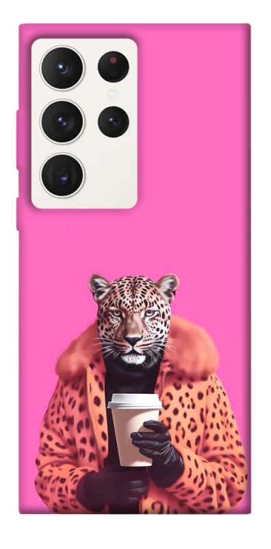 Чохол на Samsung Galaxy S23 Ultra Леопард з кавою фото 1 з 1