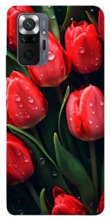 Чохол на Xiaomi Redmi Note 10 Pro Червоні тюльпани фото 1 з 1