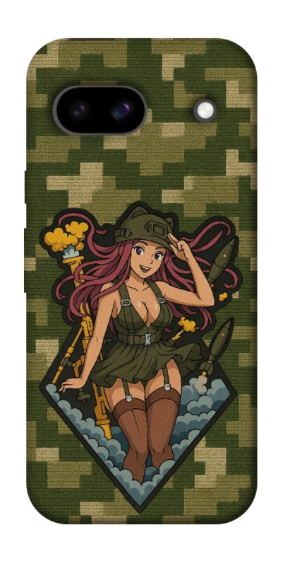 Чохол на Google Pixel 8a Military Waifu фото 1 з 1