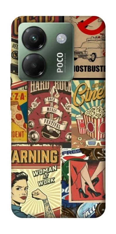 Чехол на Xiaomi Poco M7 pro 5G Retro collage ver.2 фото 1 из 1