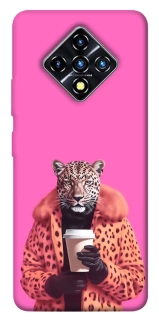 Чехол на Infinix Zero 8 Леопард с кофе фото 1 из 1
