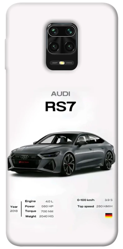 Чехол на Xiaomi Redmi Note 9s / Note 9 Pro / Note 9 Pro Max Audi RS7 фото 1 из 1