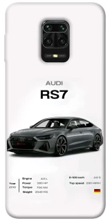 Чехол на Xiaomi Redmi Note 9s / Note 9 Pro / Note 9 Pro Max Audi RS7 фото 1 из 1