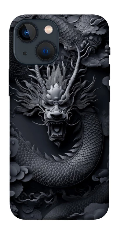 Чехол на Apple iPhone 13 mini (5.4") black dragon фото 1 из 1