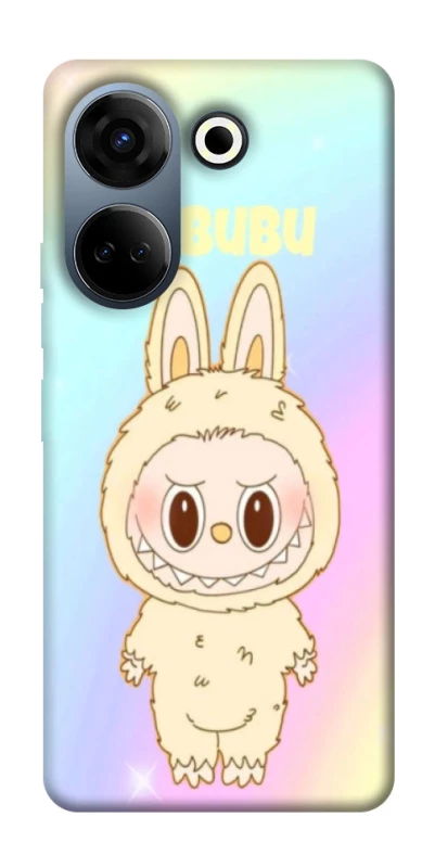 Чохол на TECNO Camon 20 Pro (CK7n) Fluffy Rainbow Labubu фото 1 з 1