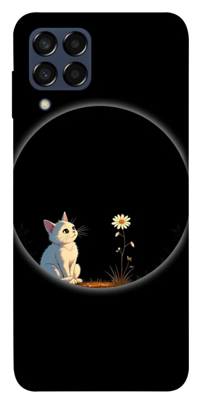 Чехол на Samsung Galaxy M33 5G Cat and flower фото 1 из 1
