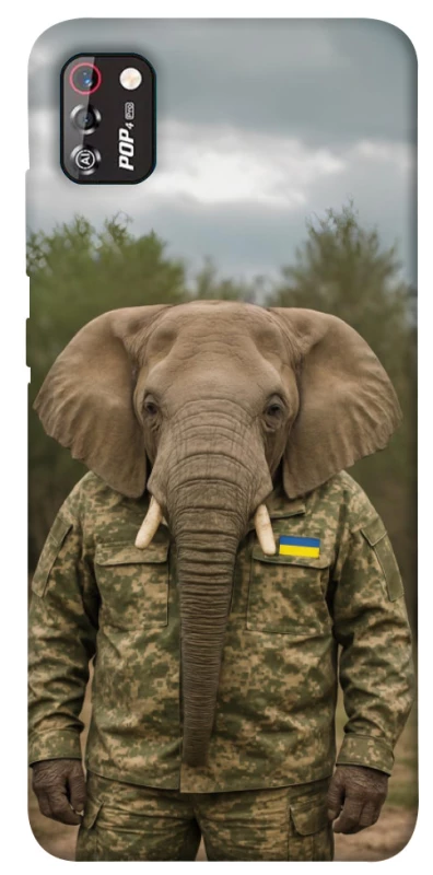 Чехол на TECNO POP 4 Pro Слон защитник фото 1 из 1
