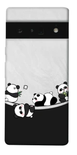 Чохол на Google Pixel 6 Pro Four pandas фото 1 з 1