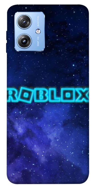 Чохол на Motorola Moto G84 Roblox Space Logo Blue фото 1 з 1