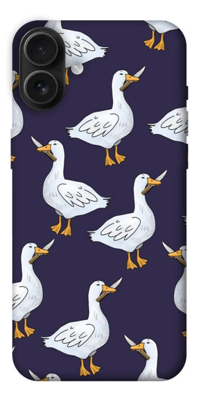 Чохол на Apple iPhone 16 Plus Гуси з претензією фото 1 з 1