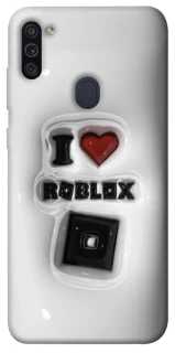 Чохол на Samsung Galaxy M11 I love Roblox фото 1 з 1