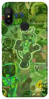 Чехол на Xiaomi Mi A2 Lite / Xiaomi Redmi 6 Pro Dandysworld tv green theme фото 1 из 1