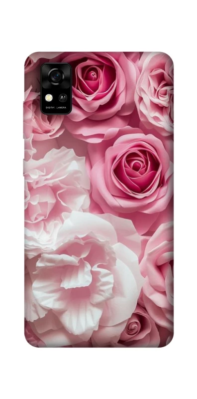 Чехол на ZTE Blade A31 Розовые цветы фото 1 из 1