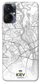 Чохол на TECNO Spark 9 Pro (KH7n) Kiev white map фото 1 з 1