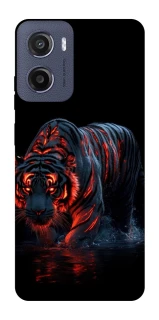 Чохол на Motorola Moto E15 fire tiger фото 1 з 1