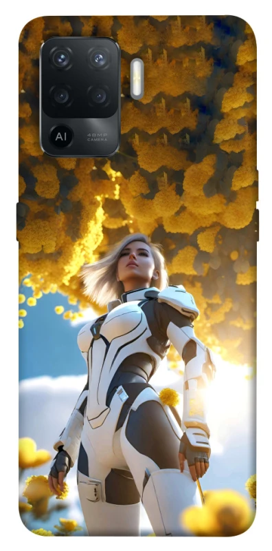 Чохол на Oppo Reno 5 Lite Cyber space girl ver.3 фото 1 з 1