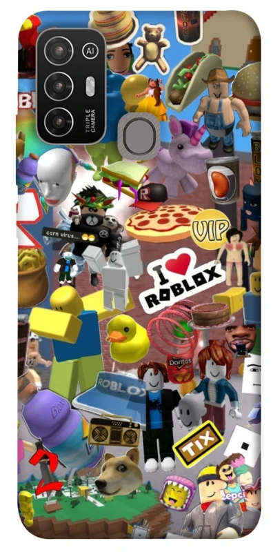 Чехол на ZTE Blade A52 Roblox collage ver.5 фото 1 из 1
