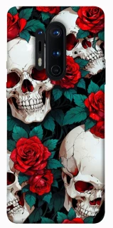 Чохол на OnePlus 8 Pro skull and rose фото 1 з 1