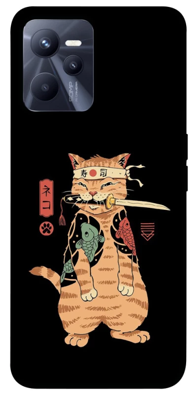 Чехол на Realme C35 Кот-самурай фото 1 из 1
