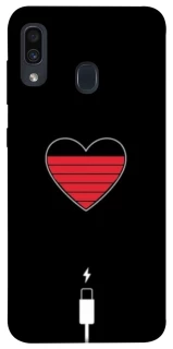 Чехол на Samsung Galaxy A20 / A30 Charge your heart фото 1 из 1