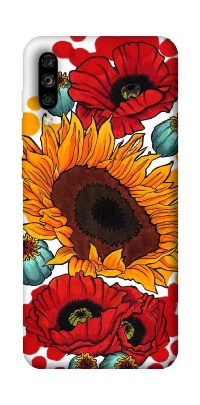 Чохол на ZTE Blade A7s (2019) Соняшники та маки фото 1 з 1