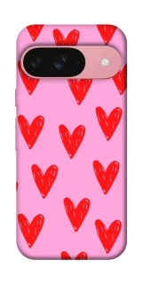 Чехол на Google Pixel 9 Red hearts 2 фото 1 из 1