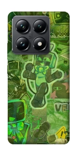 Чехол на Xiaomi 14T Pro Dandysworld tv green theme фото 1 из 1