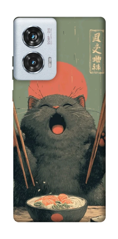 Чохол на Motorola Edge 50 Fusion Hungry Cat фото 1 з 1