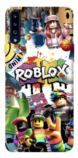 Чехол на Samsung Galaxy A20s Roblox Characters Collage фото 1 из 1