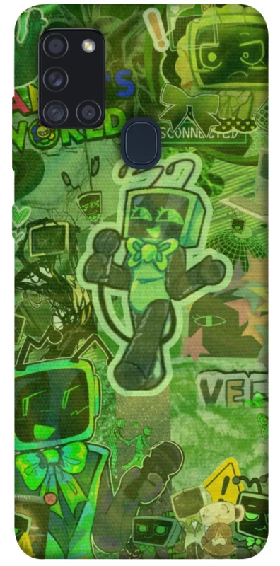 Чохол на Samsung Galaxy A21s Dandysworld tv green theme фото 1 з 1
