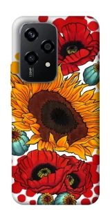 Чохол на Honor 200 Lite Соняшники та маки фото 1 з 1