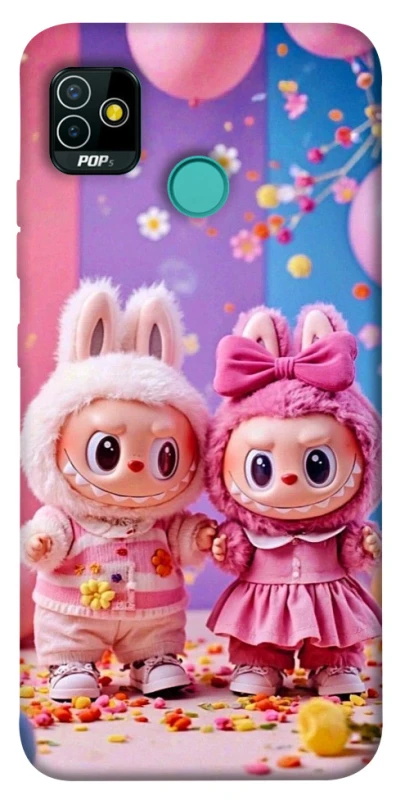 Чехол на TECNO POP 5 Labubu twins ver.2 фото 1 из 1
