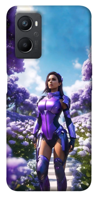 Чехол на Oppo A96 Cyber space girl ver.4 фото 1 из 1