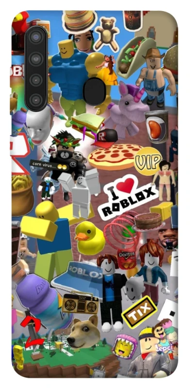 Чохол на Samsung Galaxy A21 Roblox collage ver.5 фото 1 з 1